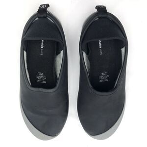 Mahabis LUXE Black Leather Wool Interior Convertible Shoes